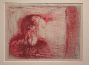 Fotografiada en Museo Thyssen-Bornemisza en Madrid 